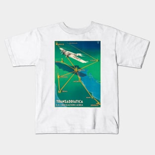 Transadriatica Italy Vintage Poster 1931 Kids T-Shirt